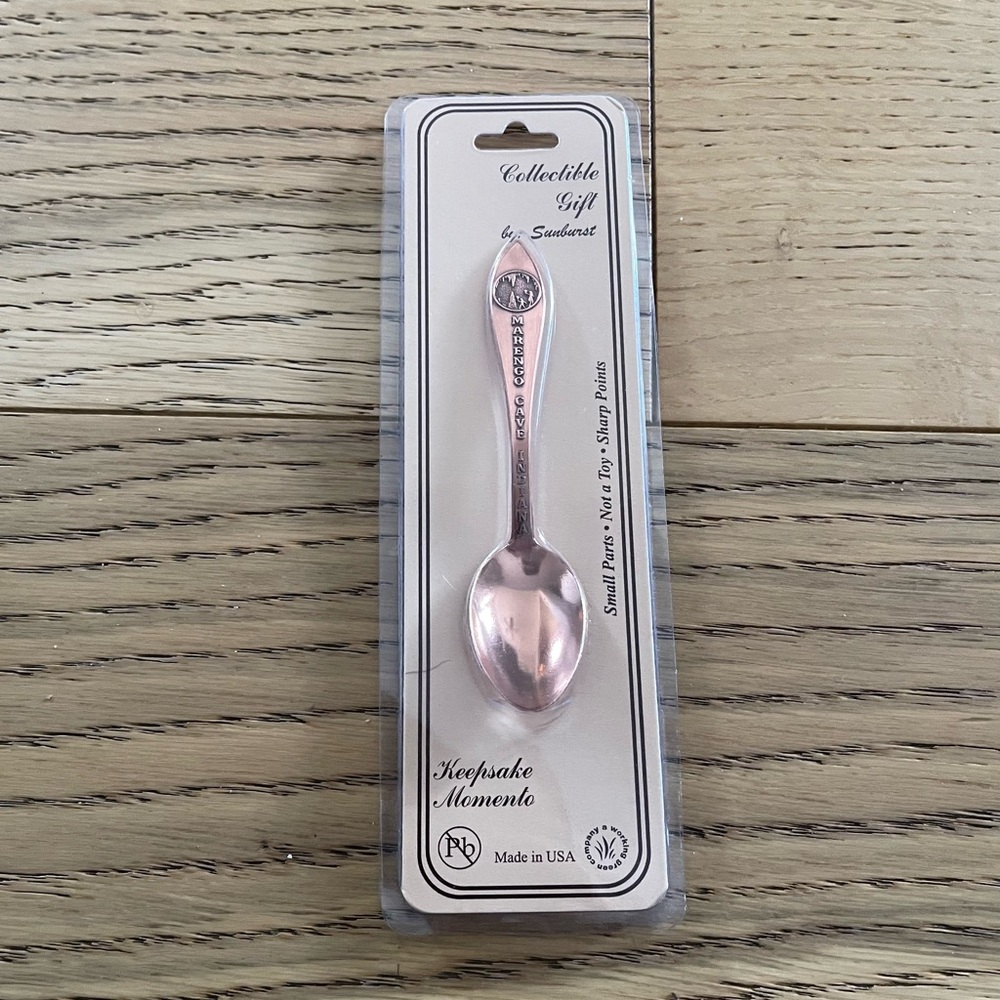 Marengo Cave Souvenir Spoon BNIB Keepsake Momento Bronze Rose Gold SUNBURST